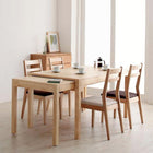 伸縮テーブル ダイニング 5点セット テーブル+チェア4脚 W135-235 最大235cm スライド伸縮