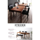 ダイニングセット 5点セット(テーブル+チェア4) W135-235 スライド伸長式 エクステンション テーブル