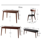 ダイニング 5点セット テーブル + チェア4脚 W150 モダン おしゃれ ダイニング