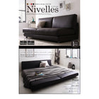 ソファベッド ふたり寝られるモダンデザイン 幅180cm