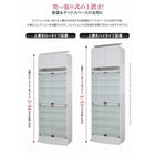 コレクションラック LED付き ワイド 専用別売品 背面ミラー(2枚セット)