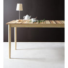 ダイニングチェア 2脚組 連結 分割 レイアウト自由 天然木 ダイニングセット