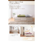 チェストベッド_大容量 ベッドフレームのみ マットレス無し セミシングル