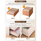 チェストベッド_大容量 薄型スタンダードポケットコイル ダブル