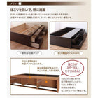 チェストベッド_大容量 薄型プレミアムポケットコイル ダブル