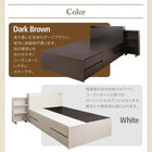 チェストベッド 薄型スタンダードボンネルコイル セミダブル レギュラー丈