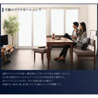 ダイニングセット 3人 3点セット テーブル+ソファ1脚+アームソファ1脚 ブラウン W120