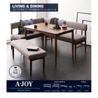 ダイニングセット 3人 3点セット テーブル+ソファ1脚+アームソファ1脚 ブラウン W150