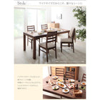 ダイニング 6点セット(テーブル+チェア4+ベンチ1) オーク 板座×PVC座 W180 総無垢材 ワイド