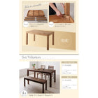 ダイニングテーブル 単品 オーク W180 総無垢材 ワイド