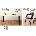ダイニング 3点セット(テーブル+チェア2) W120 ミックススタイル