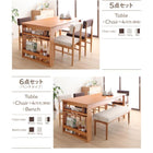 ダイニングテーブル 単品 W120-180 3段階 伸長式 エクステンション テーブル カバーリング