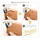 ダイニングテーブル 単品 W120-180 3段階 伸長式 エクステンション テーブル カバーリング
