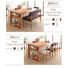 背付ベンチ単品 2P カバーリング ダイニング