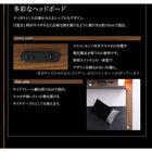 ローベッド ライト・コンセント 国産カバーポケットコイル ダブル