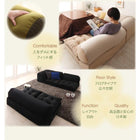 ビーズフロアコーナーソファ 2人掛け