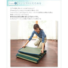 い草ラグ 190×250 小さくたためる ウレタン入り はっ水