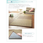 い草ラグ 190×250 小さくたためる ウレタン入り はっ水