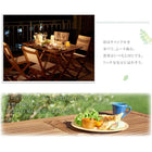 ガーデン テーブル W120 アカシア 天然木 折りたたみ式 ナチュラル