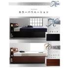 組立設置付 ガス圧式跳ね上げ収納ベッド プレミアムポケットコイルマットレス セミダブル 深さラージ