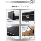 組立設置付 ガス圧式跳ね上げ収納ベッド スタンダードポケットコイルマットレス セミシングル 深さラージ