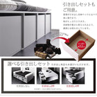 ベッドフレームのみ ベッド 収納 大容量 セミダブル 引出し2杯