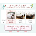 ベッドフレームのみ ベッド 収納 大容量 セミダブル 引出し4杯