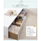 ベッドフレームのみ ベッド 収納 大容量 セミダブル 引出し4杯