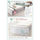 ベッドフレームのみ ベッド 収納 大容量 セミダブル 引出し4杯