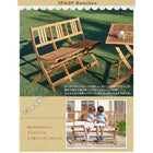 ガーデンファニチャー 5点セット テーブル + チェア4脚 チェアタイプ W120 アカシア 天然木 ガーデンファニチャー