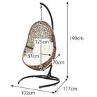 ハンギングチェア ゆりかご 椅子ハンモック たまご型 パーソナルチェアー ソファ スタンド アジアン おすすめ 人気