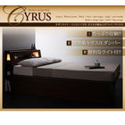 組立設置付 ガス圧式跳ね上げ収納ベッド プレミアムボンネルコイルマットレス セミダブル 深さラージ