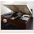 組立設置付 ガス圧式跳ね上げ収納ベッド フランスベッド マルチラススーパースプリングマットレス シングル 深さラージ