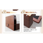 組立設置付 ガス圧式跳ね上げ収納ベッド スタンダードポケットコイルマットレス セミダブル 深さラージ