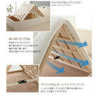 ベッドフレームのみ 連結ベッド すのこベッド 収納 Bタイプ シングル お客様組立