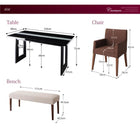 単品ベンチ 2人掛け 鏡面仕上げ おしゃれ ダイニング