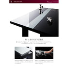 ダイニング 4点セット(テーブル+チェア2+ベンチ1) W150 鏡面仕上げ おしゃれ ダイニング