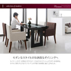 ダイニング 4点セット(テーブル+チェア2+ベンチ1) W150 鏡面仕上げ おしゃれ ダイニング