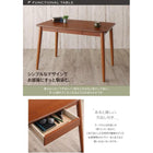 ダイニング 3点セット テーブル + チェア2脚 W115 ダイニングにも デスクにもなる