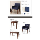 ダイニング 3点セット テーブル + チェア2脚 W115 ダイニングにも デスクにもなる