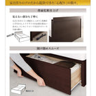 ベッドフレームのみ ベッド 収納 引き出し2杯 ダブル 組立設置付