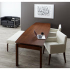 ダイニングテーブル W140-240 ウォールナット材 伸縮式