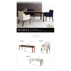 ダイニング 7点セット テーブル + チェア6脚 W140-240 ウォールナット材 伸縮式