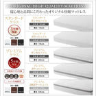 ホテルダブルクッション 脚付きマットレスボトムベッド ベッドフレームのみ マットレス無し セミダブル