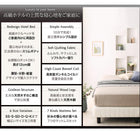 ホテルダブルクッション 脚付きマットレスボトムベッド スタンダードボンネルコイル キング