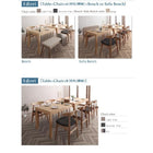ダイニングテーブル W135-235 北欧デザイン スライド伸縮 テーブル