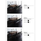 ダイニング 6点セット テーブル + チェア4脚 + ベンチ1脚 W135-235 スライド伸縮