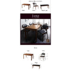 ダイニング 6点セット テーブル + チェア4脚 + ベンチ1脚 W135-235 スライド伸縮