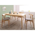 ダイニング 5点セット テーブル + チェア4脚 W115 北欧スタイル ダイニング