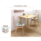 ダイニング 3点セット テーブル + ベンチ1脚 + ソファベンチ1脚 W140 北欧スタイル ソファベンチ